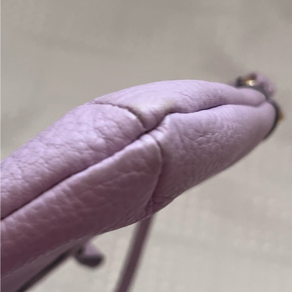 CALVIN KLEIN Lavender Crossbody Bag Mini Pebbled Faux Leather Purse - Picture 13 of 13